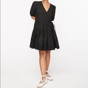 open lace back dress Cami Angel Sleeve Faux Wrap Dress Red main image 1